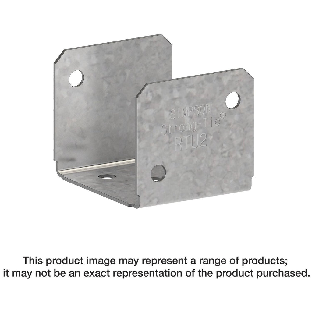 Simpson Strong-Tie RTU2 RTU 20-Gauge Galvanized Rigid Tie Connector for 2x Joist, 2x Post