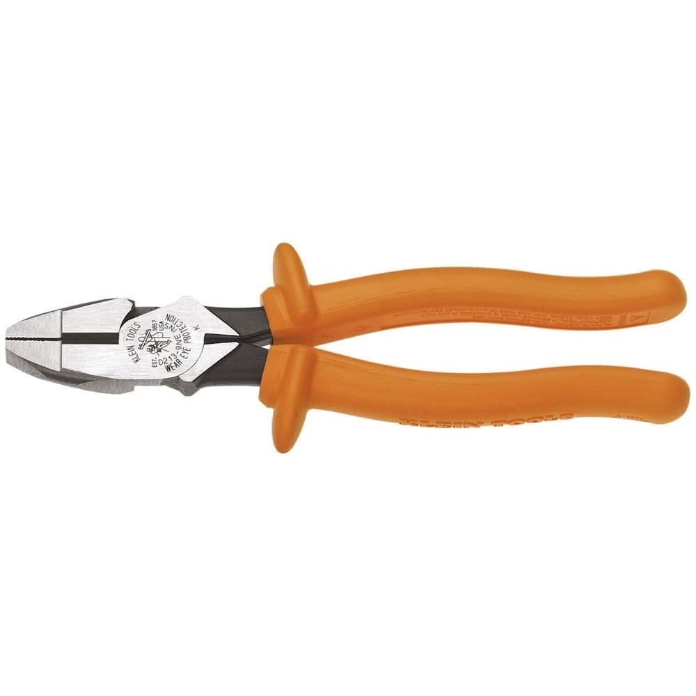 Klein D2000-9NE-INS 9" Insulated High-Leverage Side-Cutting Pliers 2000 Series