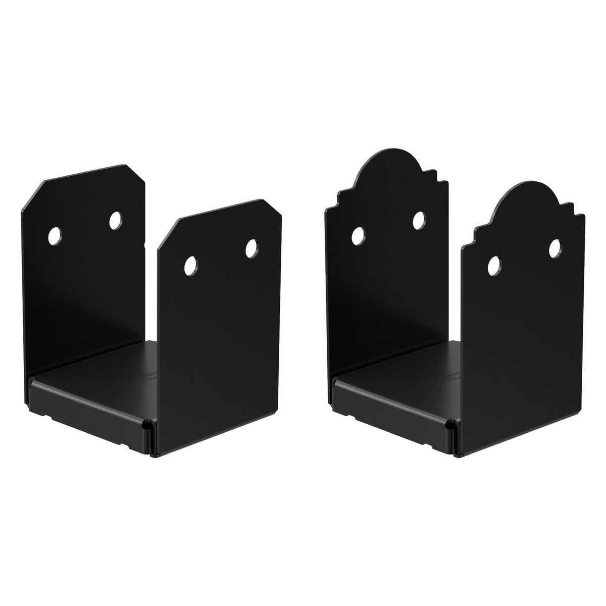 Simpson Strong-Tie Outdoor Accents Mission Collection ZMAX, Black Powder-Coated Post Base for 6x6 (APB66)