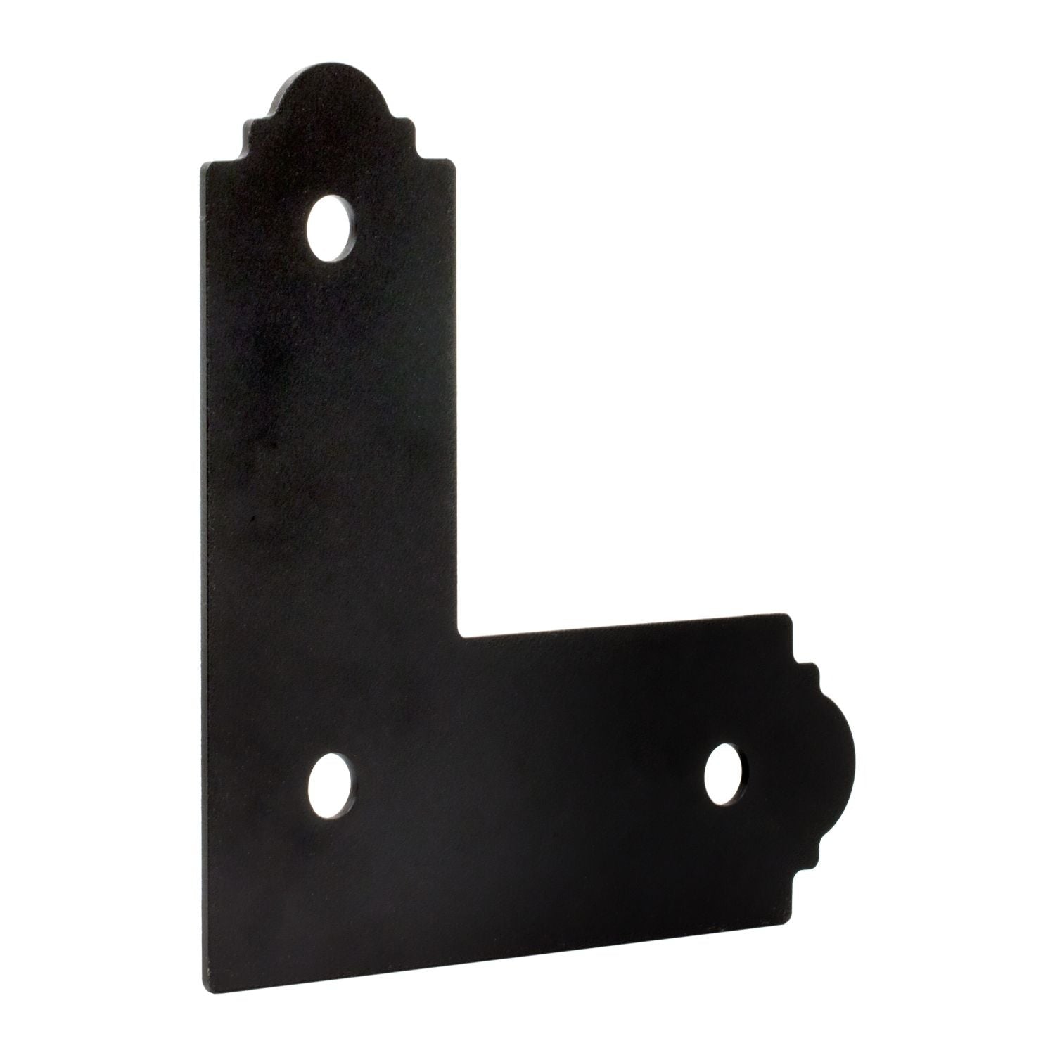 Simpson Strong-Tie APL4 Outdoor Accents Mission Collection ZMAX, Black Powder-Coated L Strap for 4x4