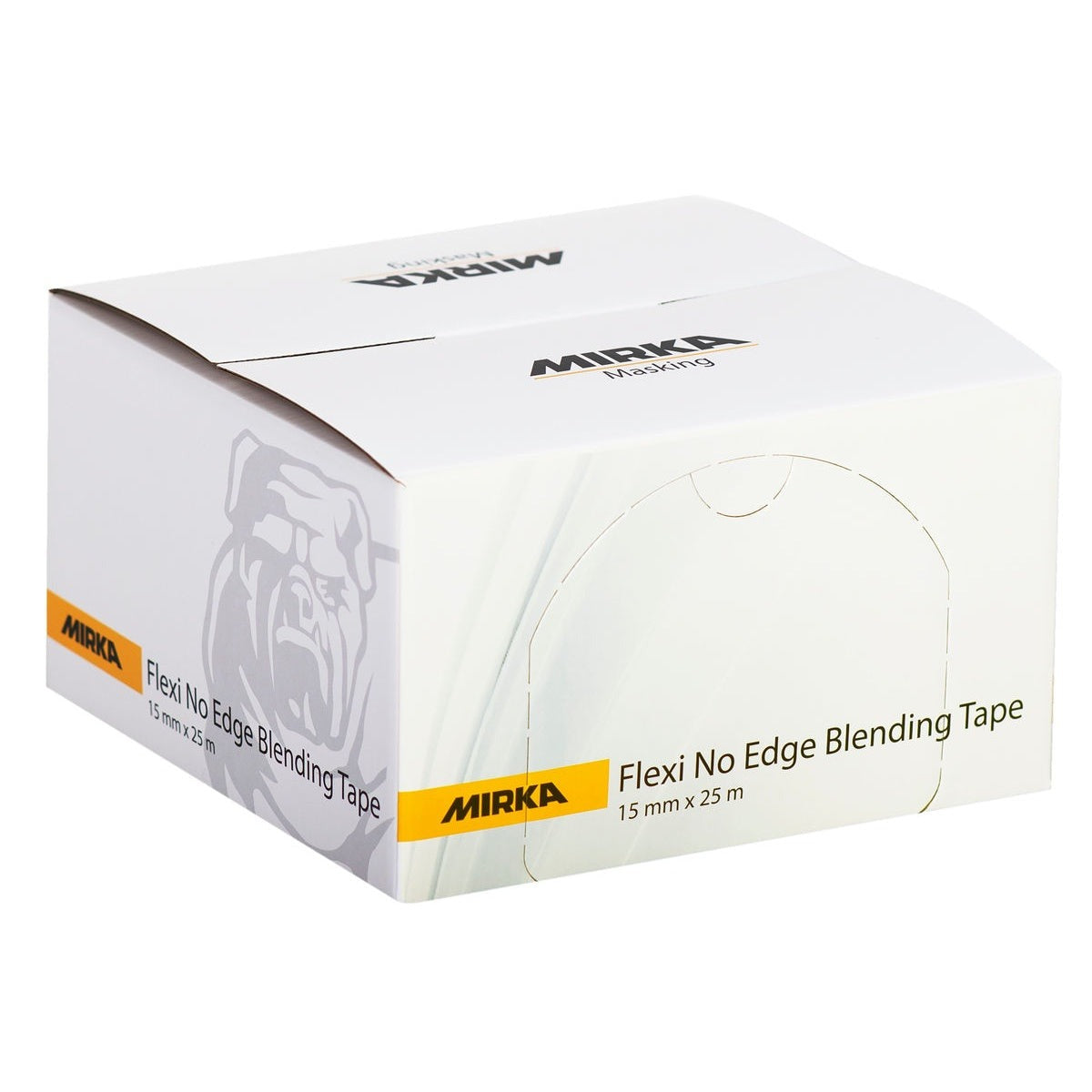 Mirka Flexi No Edge Blending Tape 15 mm x 25 m Foam Masking Tape for Curves and Panel Edges (9190221001)