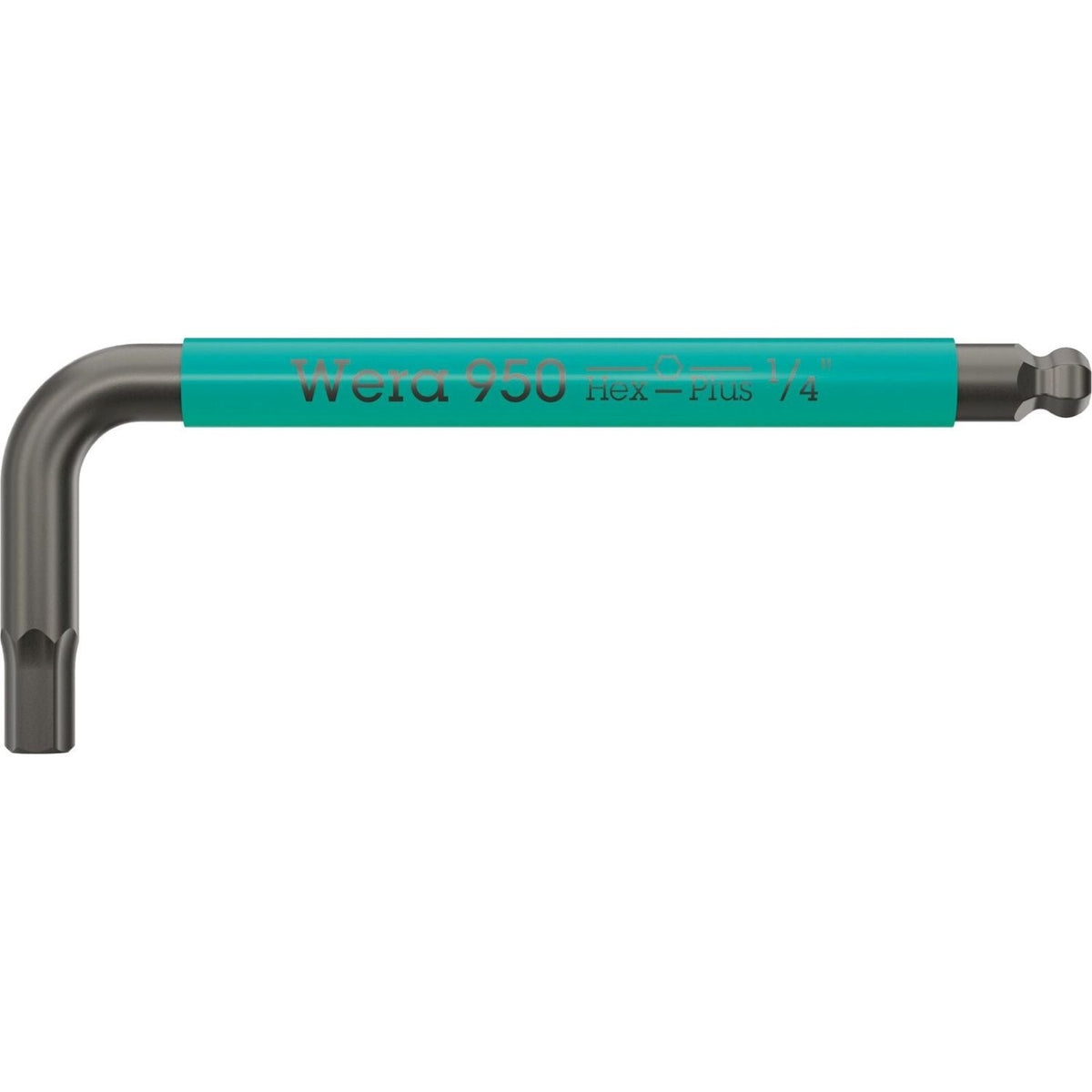 Wera 950 Spks L-Key Multicolour, Imperial, Blacklaser, 1/4-in.x100-mm.