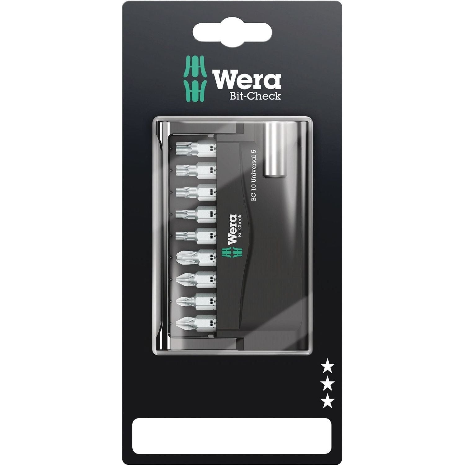 Wera Bit-Check 10 Universal 5 SB, 10-Pieces