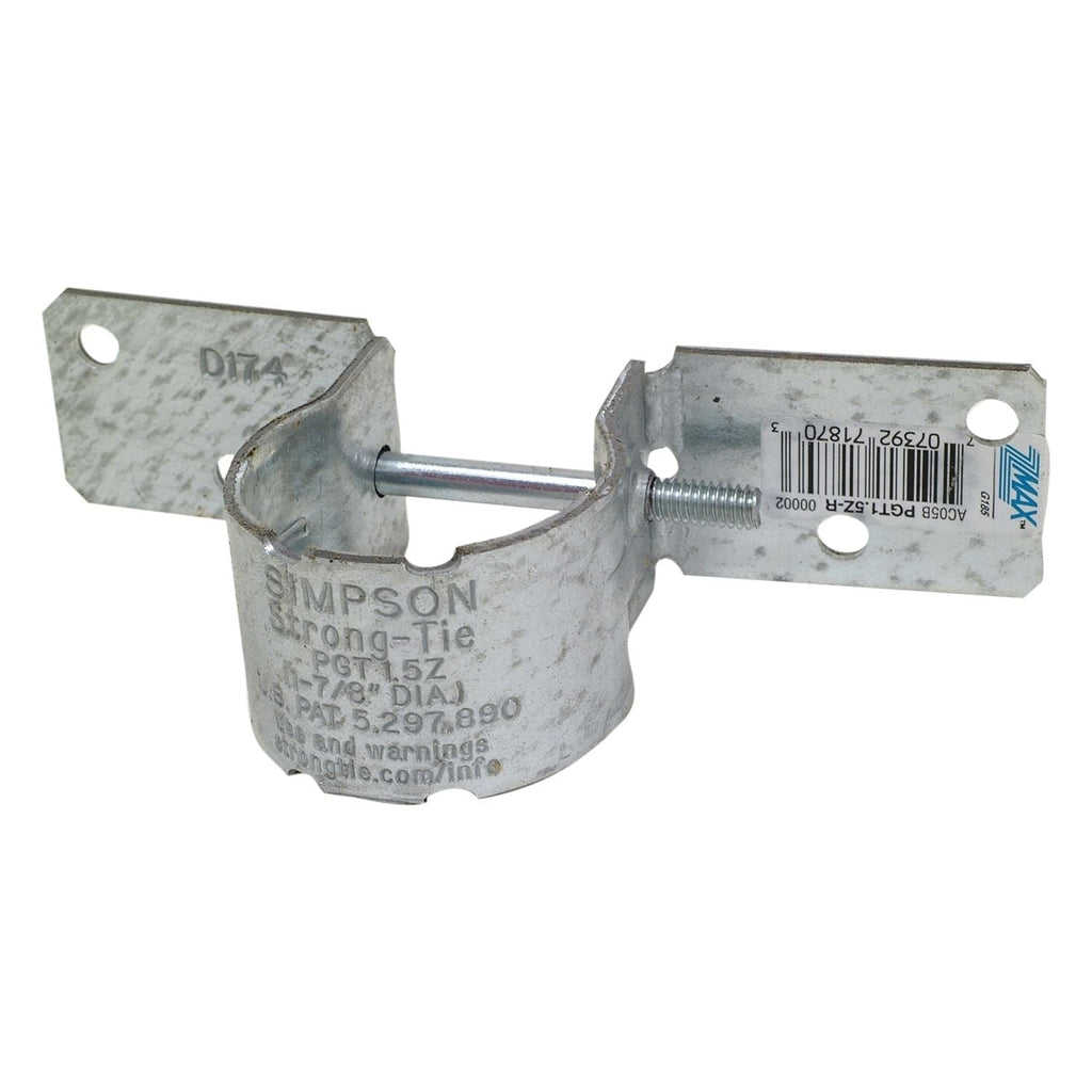 Simpson Strong-Tie 12-Gauge ZMAX Galvanized Pipe Grip Tie for 1-1/2-in. Pipe (PGT1.5Z-R)