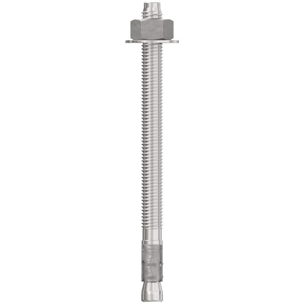 Simpson Strong-Tie STB2-50700S4F25 Strong-Bolt 2, 1/2-in. x 7-in. Type 304 Stainless-Steel Wedge Anchor, Fully Assembled, 25-Pack