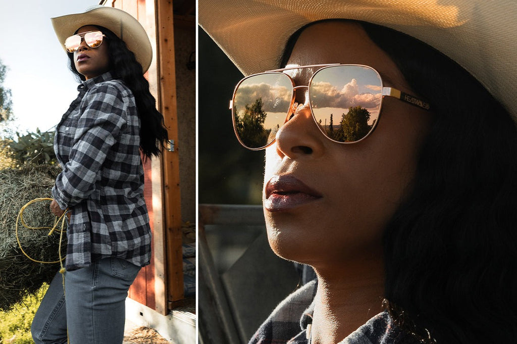 Heat Wave Incline Velvet Tortoise Frame Rose Gold Lens Sunglasses