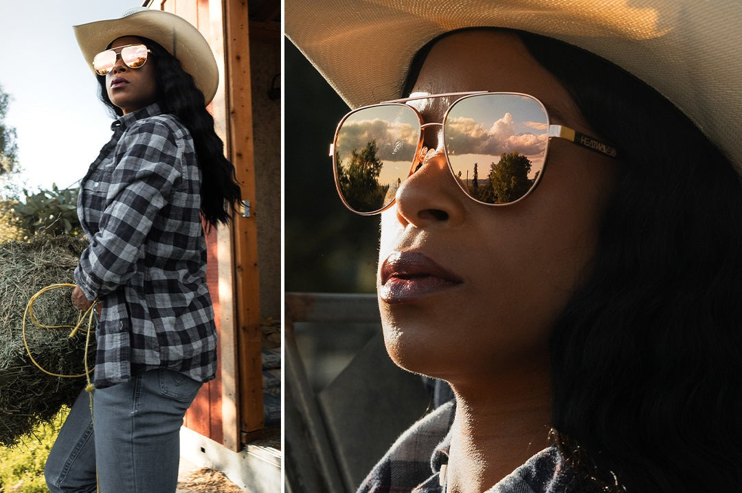 Heat Wave Incline Velvet Tortoise Frame Rose Gold Lens Sunglasses