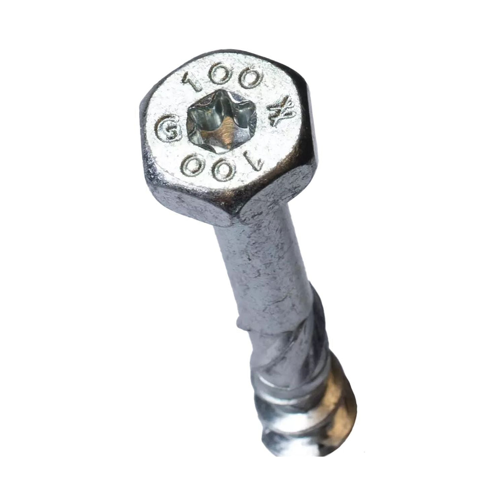Simpson Strong-Tie Strong-Drive SDHR COMBO-HEAD Screw, 0.315-in. x 4-in., Blue Zinc, 100-Pack (SDHR31400)
