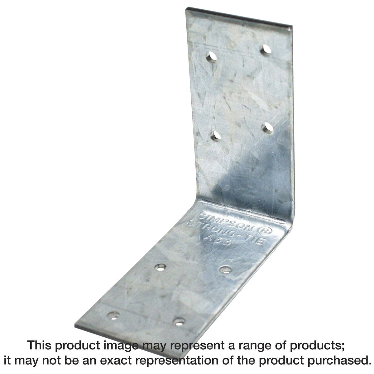 Simpson Strong-Tie A33 3-in. x 3-in. x 1-1/2-in. Galvanized Angle