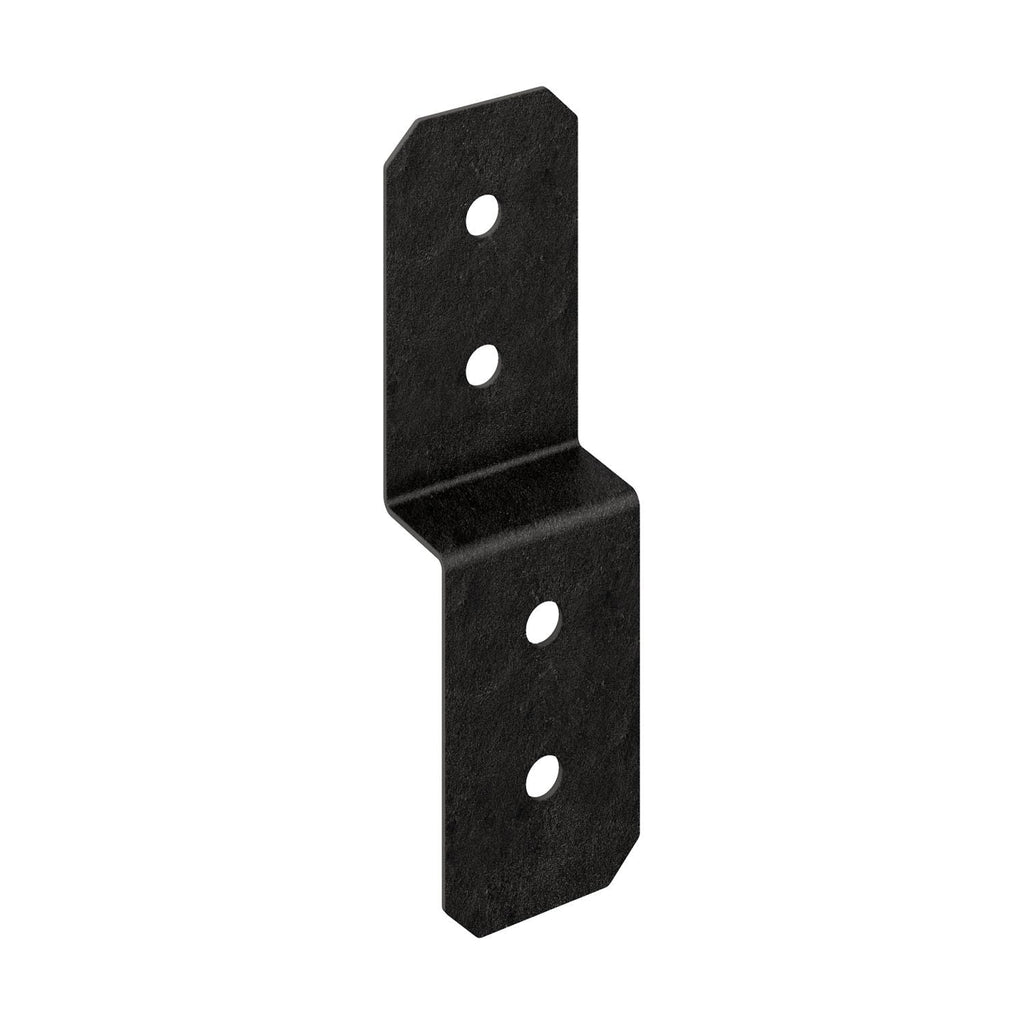 Simpson Strong-Tie APVDJT2-4 Outdoor Accents Avant Collection 3-in. ZMAX, Black Powder-Coated Deck Joist Tie for 2x