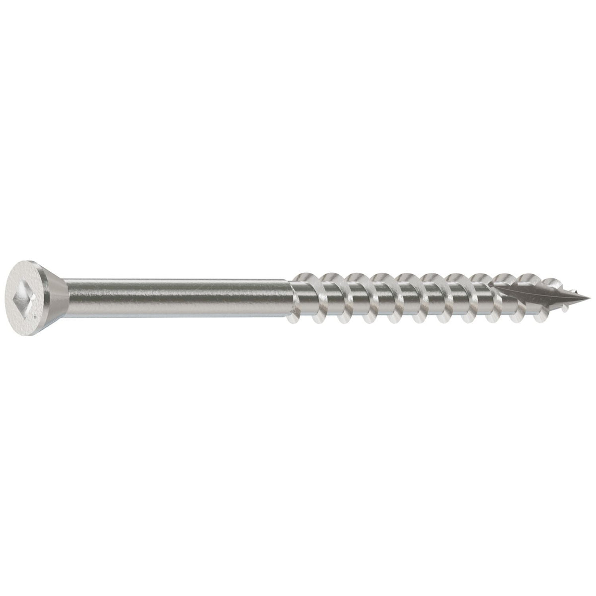 Simpson Strong-Tie T07225FB1 Trim-Head Screw, Square Drive, #7 x 2-1/4-in. #1 SQ, Type 316, 1-lb.