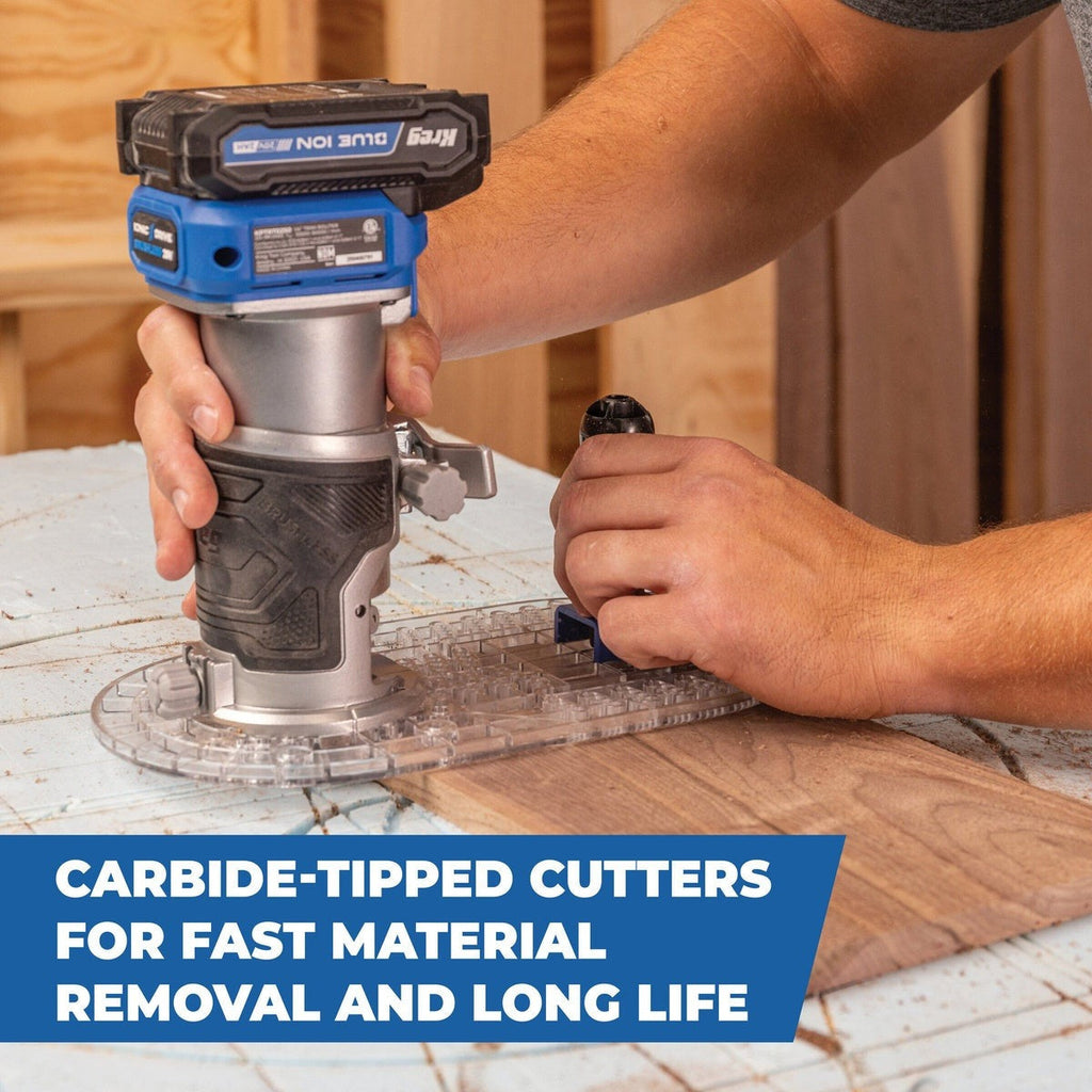 Kreg 1/4-in. Straight Bit with 1/4-in. Shank Router Bit for Grooves and Dadoes (KRTCG150)