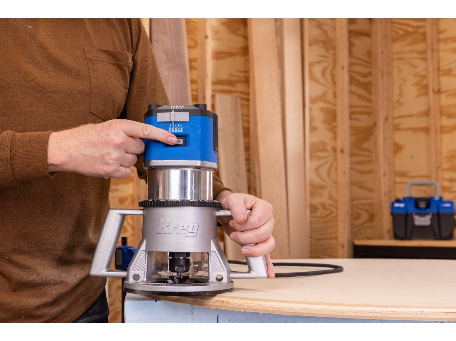 Kreg 3-1/4 HP SureSpeed Fixed-Base Router (PRSPR325)