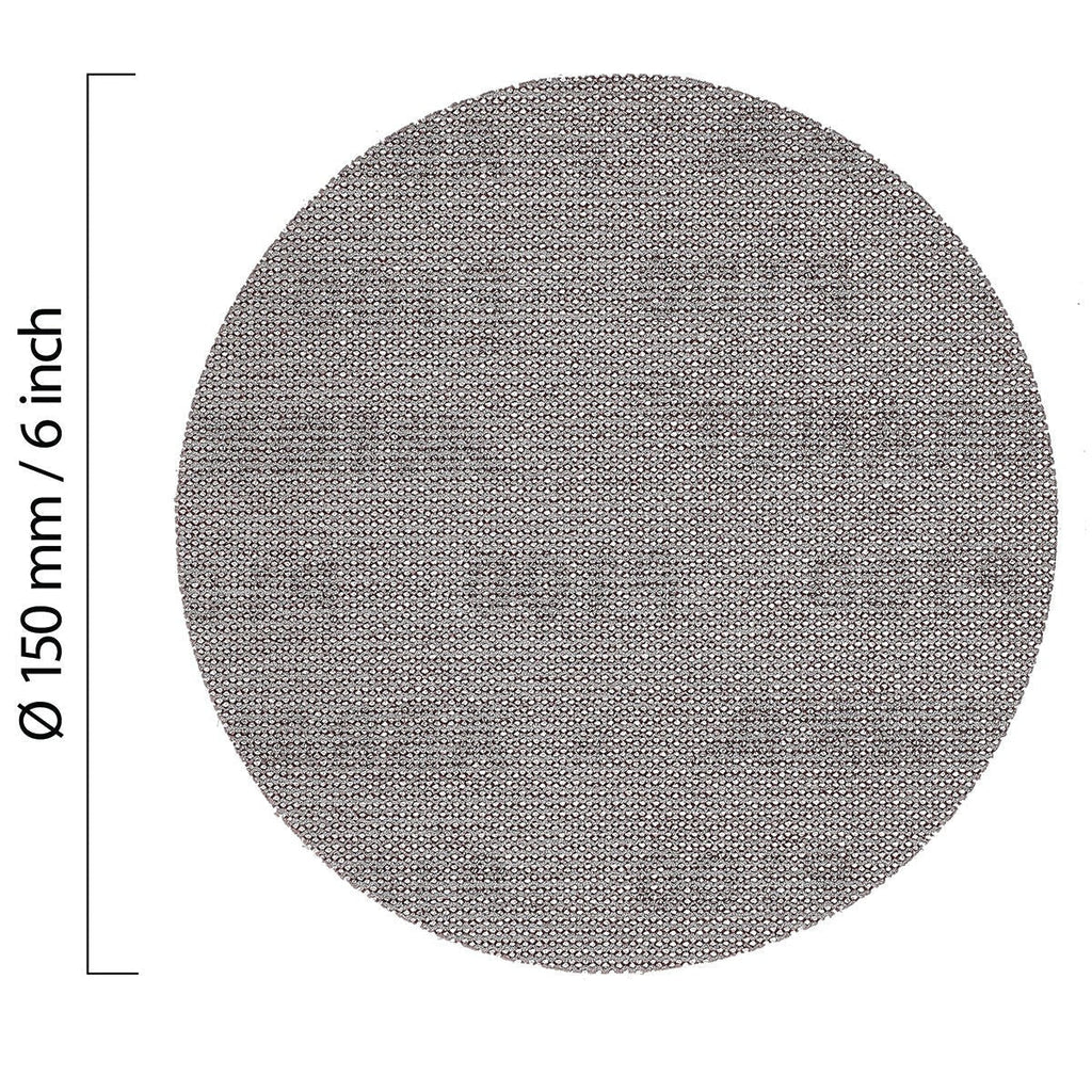 Mirka Abranet 6-in. P80 Hook and Loop Net Sanding Discs, 10-Pack (9A-241-080)