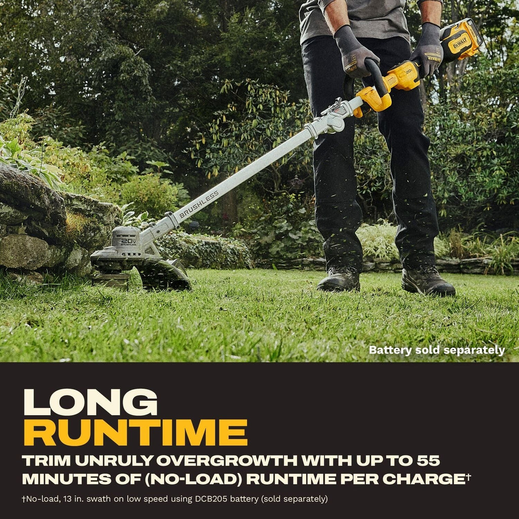 DeWALT DCST926B 20V MAX Brushless Cordless Foldable String Trimmer, Tool Only