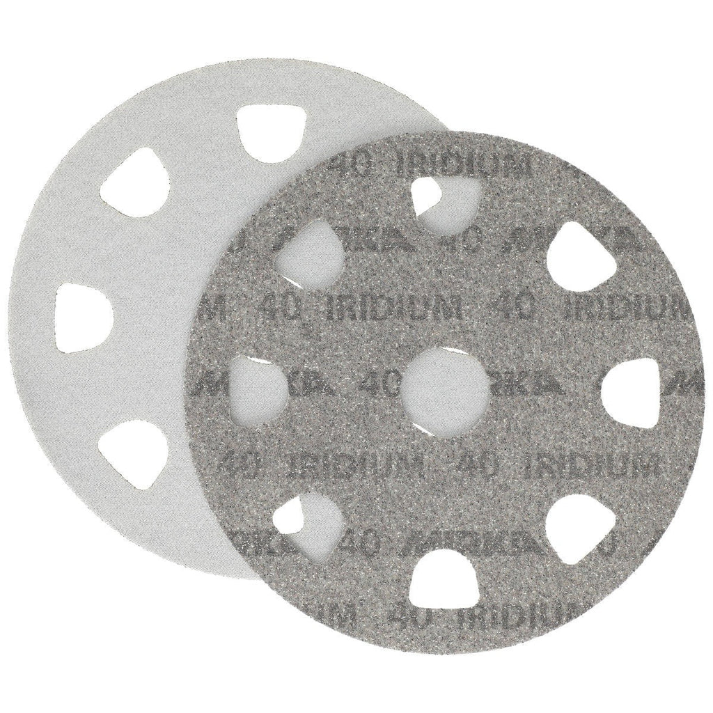 Mirka Iridium 9-in. Grip 9H Styro 40 Grit Sanding Disc 25-Pack for Polystyrene and Wall Sanding (24-9CU-040)