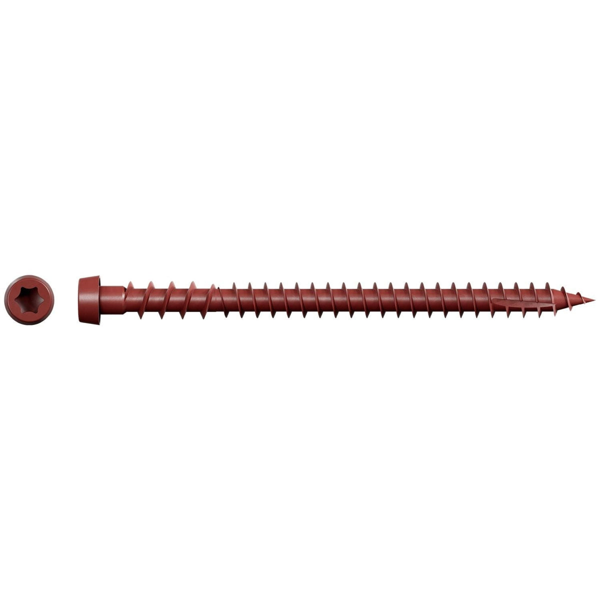 Simpson Strong-Tie DCU234SRD01 Deck-Drive DCU COMPOSITE Screw (Collated), #10 x 2-3/4-in. Quik Guard Red 01, 1000-Pack