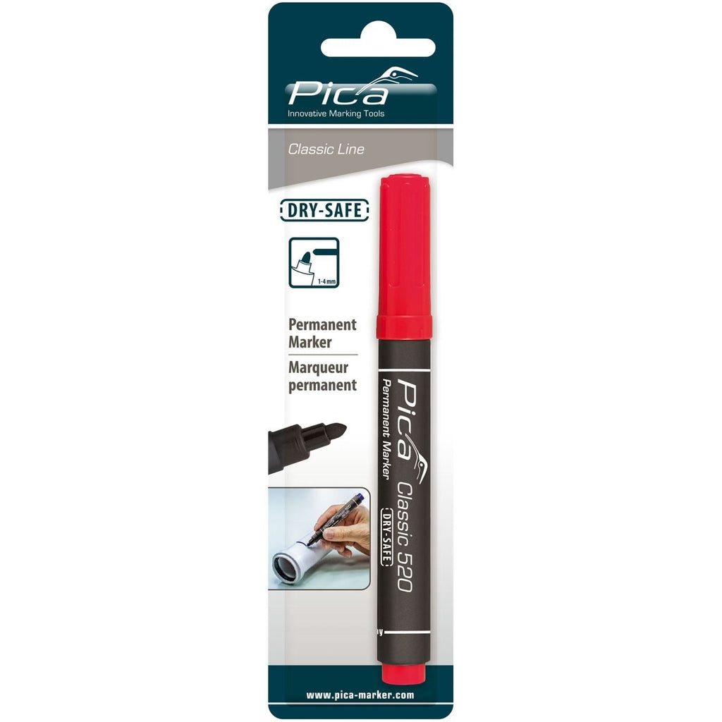 Pica 520/40 Red Permanent Marker, 1-Pack