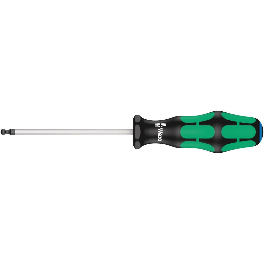 Wera 352 Ball End Screwdriver For Hexagon Socket Screws, 5/32-in.x100-mm.