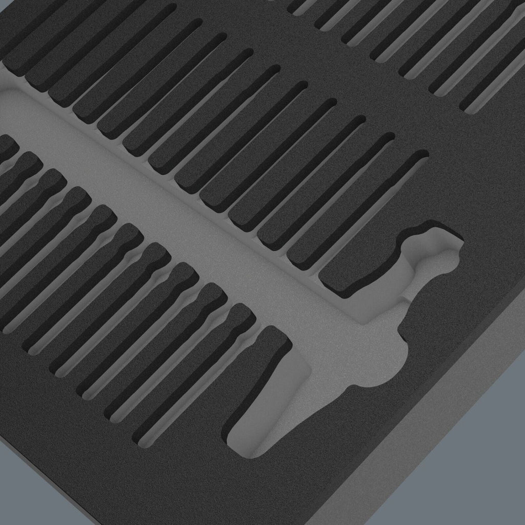 Wera 9851 Foam Insert Kraftform Kompakt VDE Set 1, Empty, 344x30x392-mm.