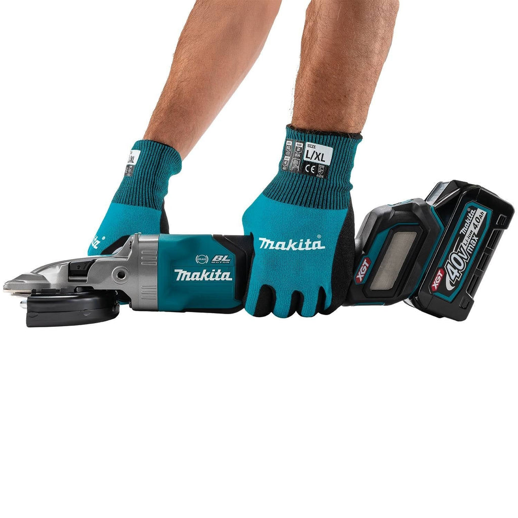 Makita GAG16Z 40V max XGT Brushless 5-in. Paddle Switch Flathead Grinder, Variable Speed, with Electric Brake, Tool Only