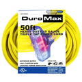 Duromax XPC10050C 50-Foot 10-Gauge Triple Tap Extension Power Cord
