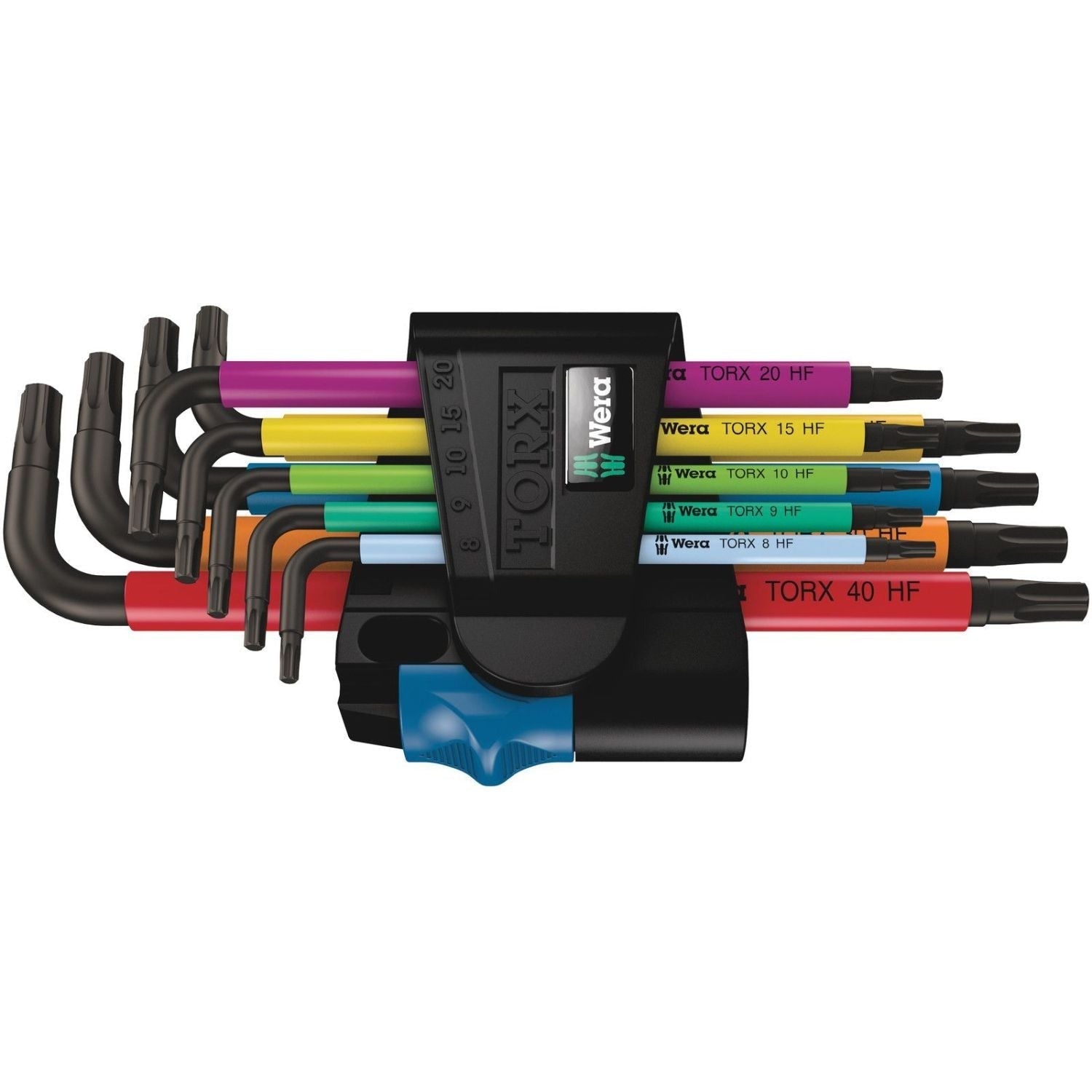 Wera 967/9 Torx Multicolour Hf 1 L-Key Set With Holding Function, 9-Pieces
