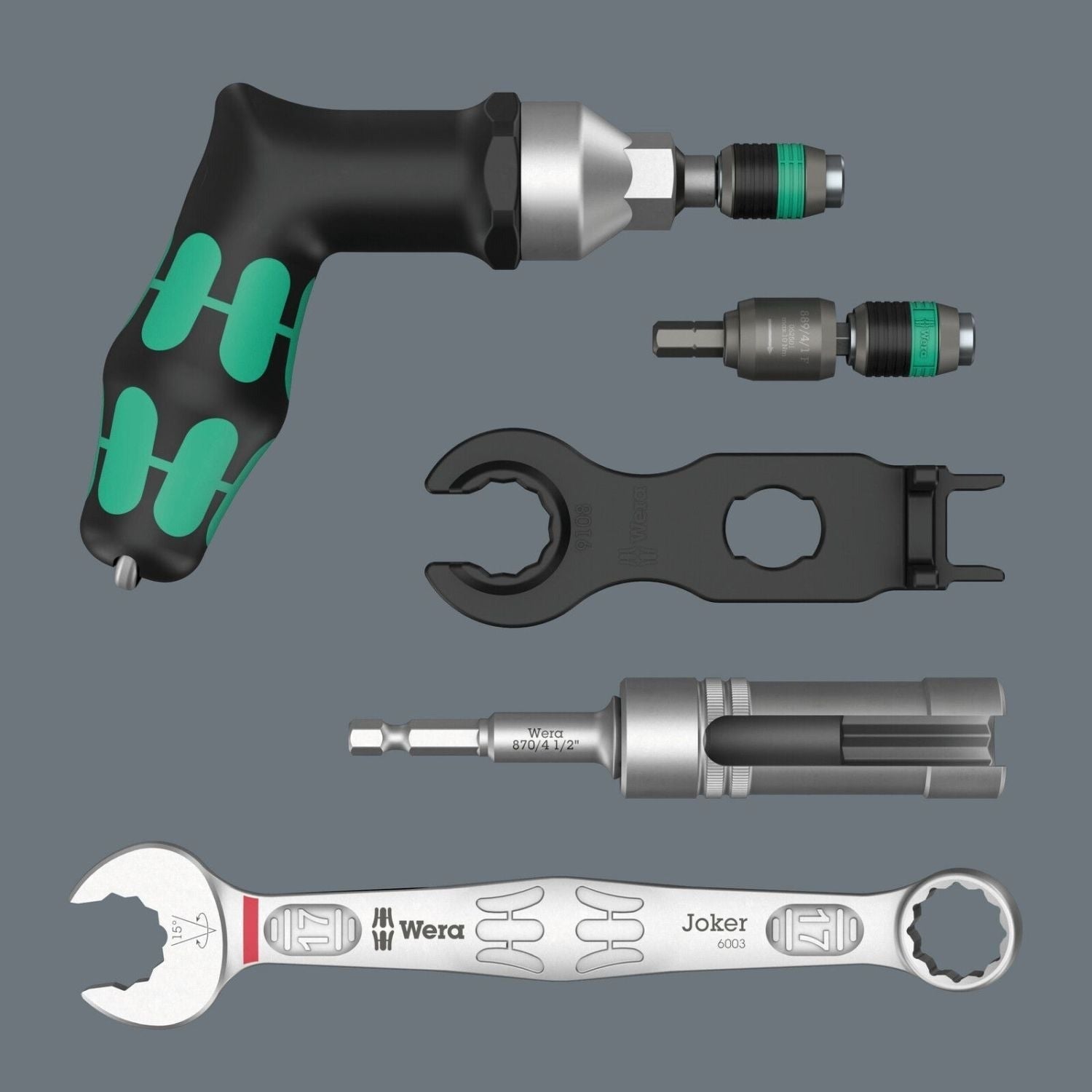 Wera 9524 Photovoltaic Mounting Tool Set 1, 7-Pieces