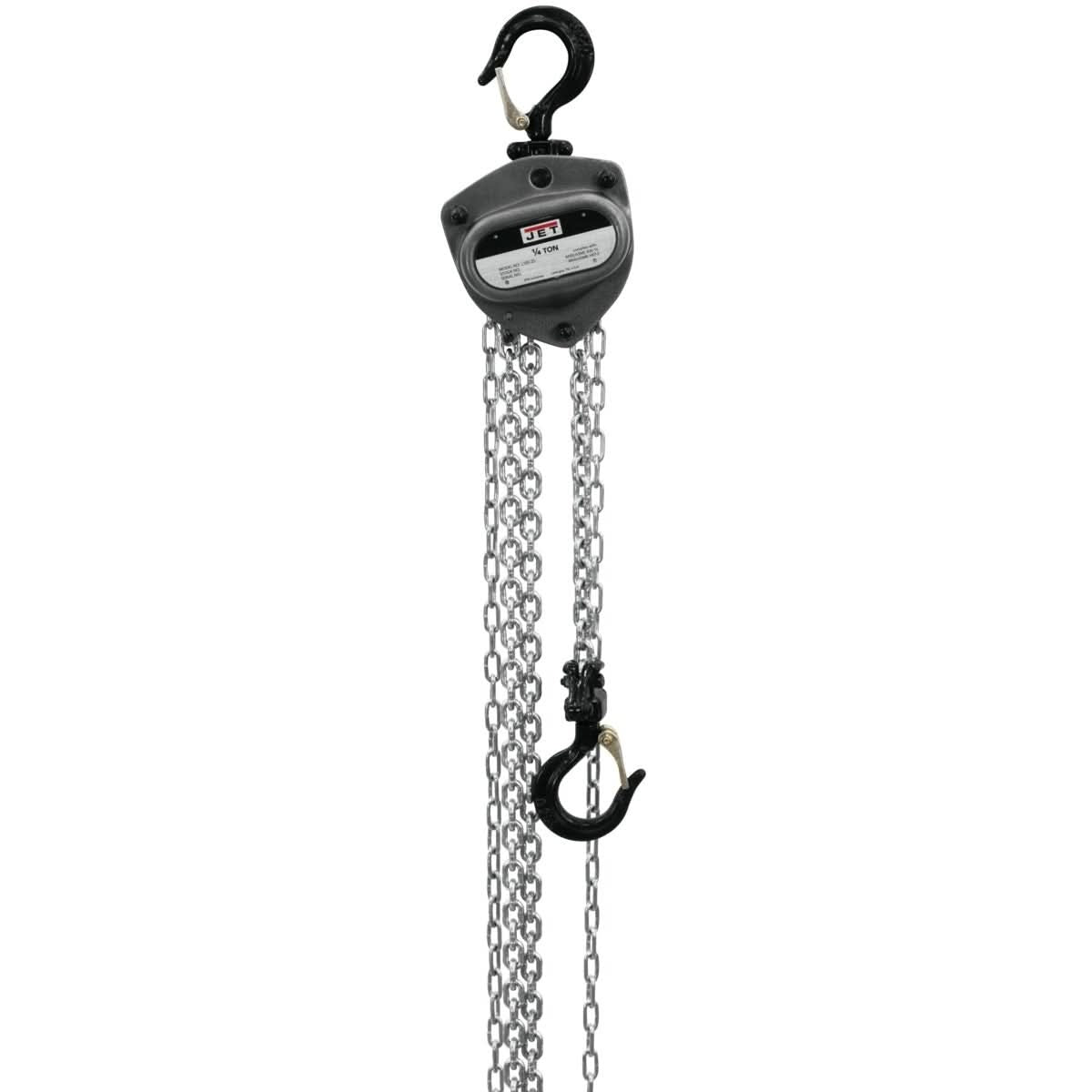 JET 101250 L-100-250WO-20, 1/4-Ton Hand Chain Hoist With 20-Foot Lift & Overload Protection