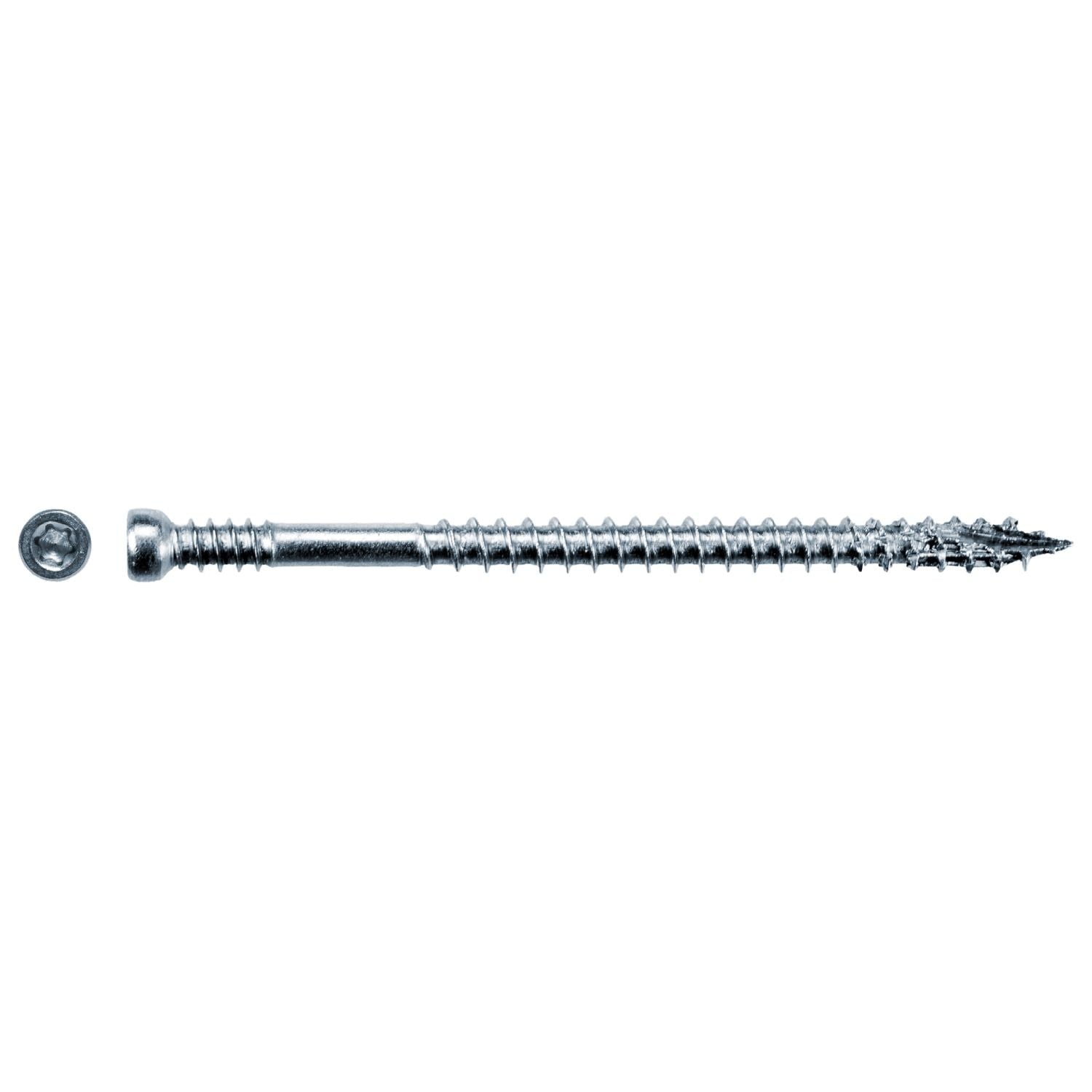 Simpson Strong-Tie FT07212T400 Finish Trim Screw, #7 x 2-1/2-in. T10, Trim-Head, Type 316, 400-Pack
