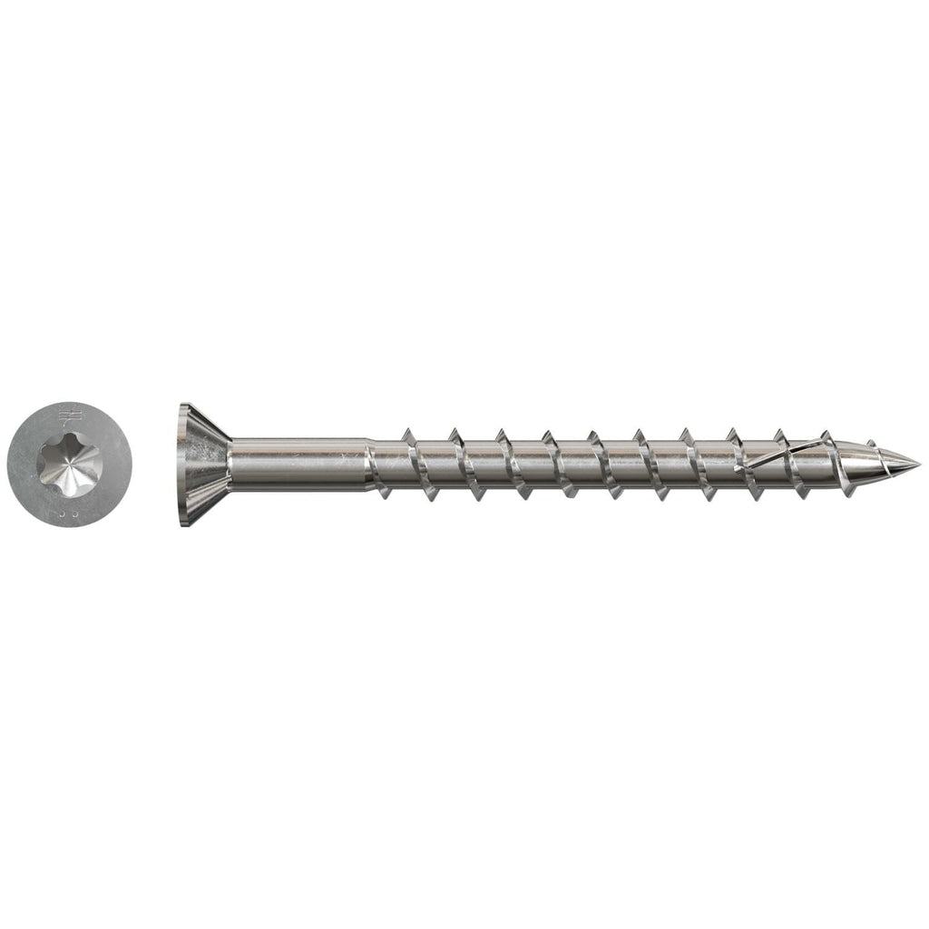 Simpson Strong-Tie SSDWP212S316 Deck-Drive DWP WOOD SS Screw (Collated), #10 x 2-1/2-in. T25 6-Lobe Type 316, 1500-Pack