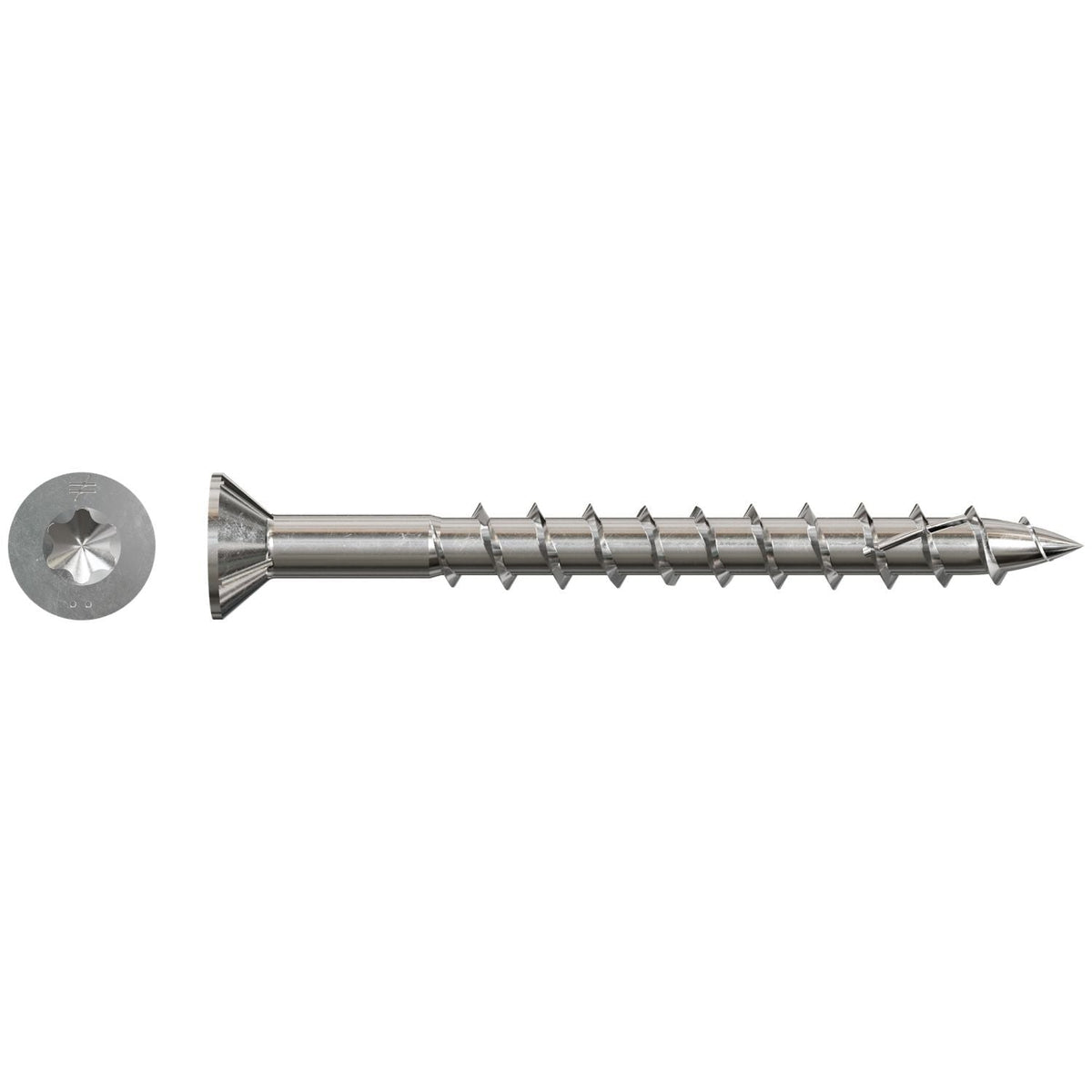 Simpson Strong-Tie SSDWP212S316 Deck-Drive DWP WOOD SS Screw (Collated), #10 x 2-1/2-in. T25 6-Lobe Type 316, 1500-Pack