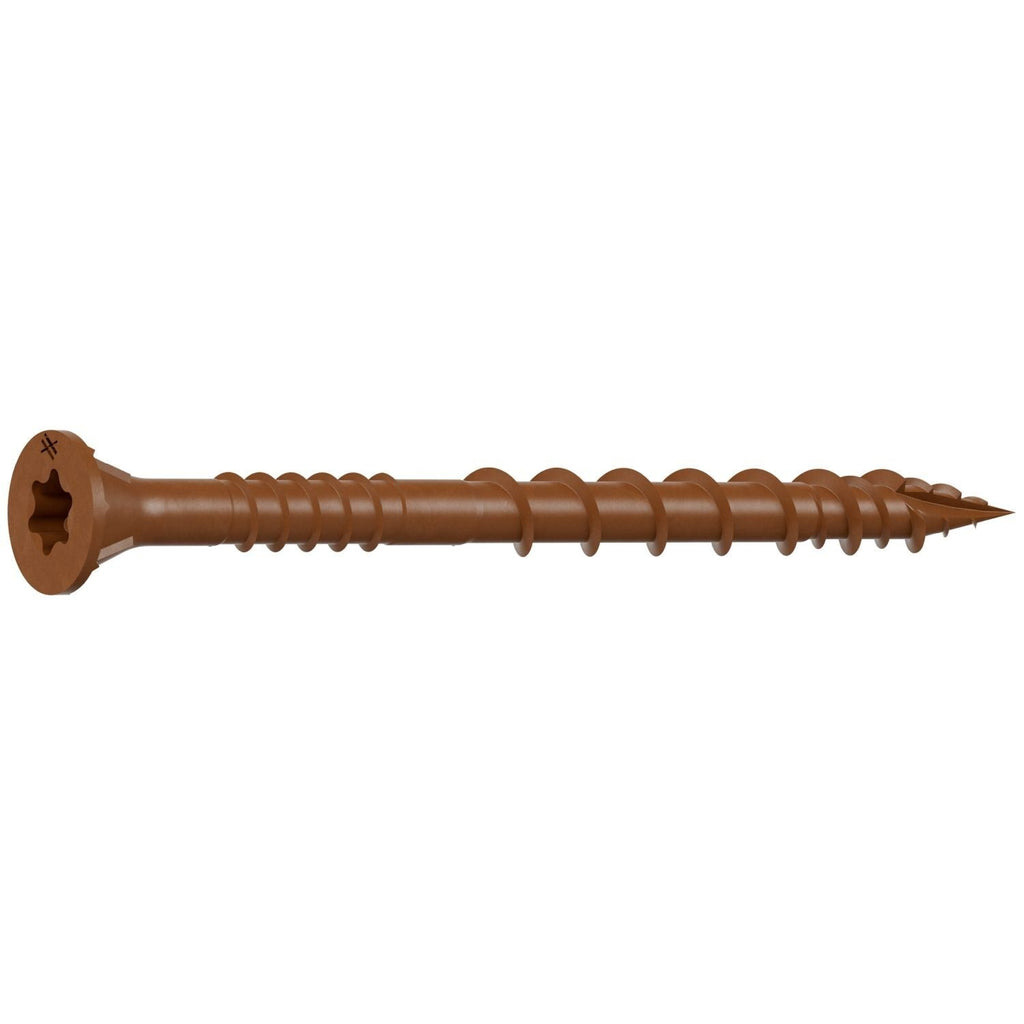 Simpson Strong-Tie DSVR212MB Deck-Drive DSV WOOD Screw, #10 x 2-1/2-in. T-25, Flat Head, Quik Guard, Red, 1750-Pack