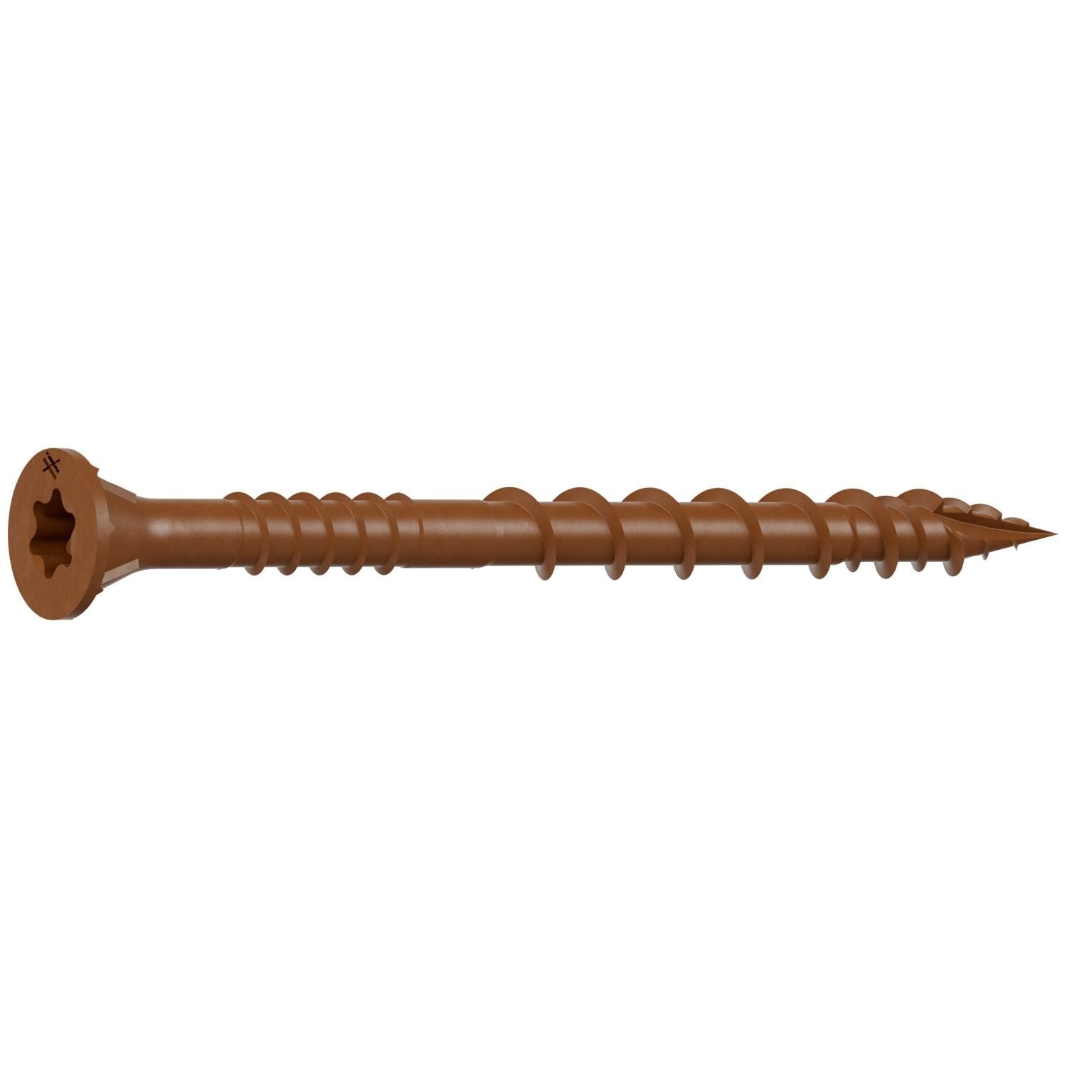 Simpson Strong-Tie DSVR212MB Deck-Drive DSV WOOD Screw, #10 x 2-1/2-in. T-25, Flat Head, Quik Guard, Red, 1750-Pack