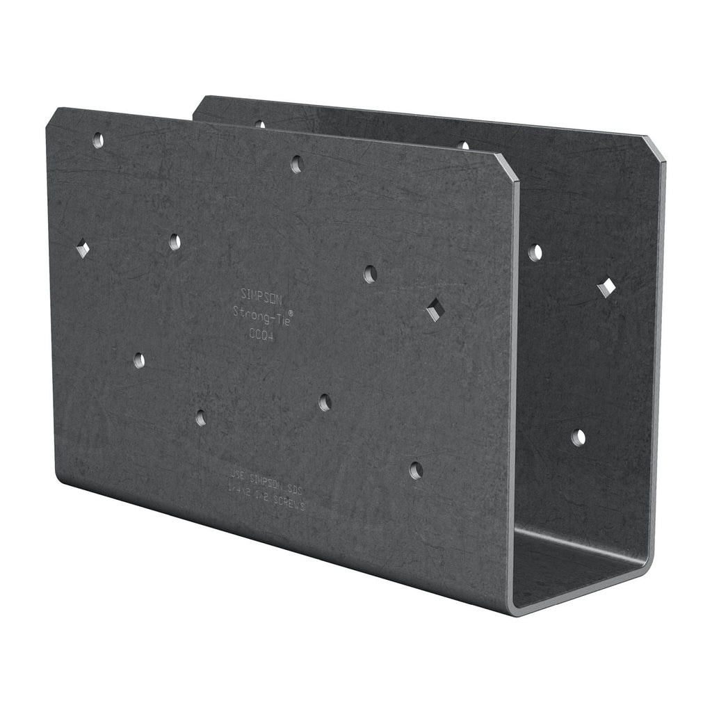 Simpson Strong-Tie CCOQ4-SDS2.5 CCOQ Column Cap, No Straps, for 4x Beam, with Strong-Drive SDS Screws