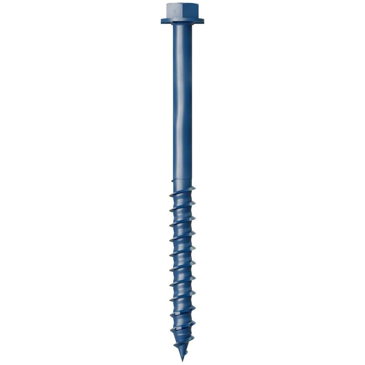 Simpson Strong-Tie TNT25314H Titen Turbo, 1/4-in. x 3-1/4-in. Hex-Head Concrete and Masonry Screw, Blue, 100-Pack