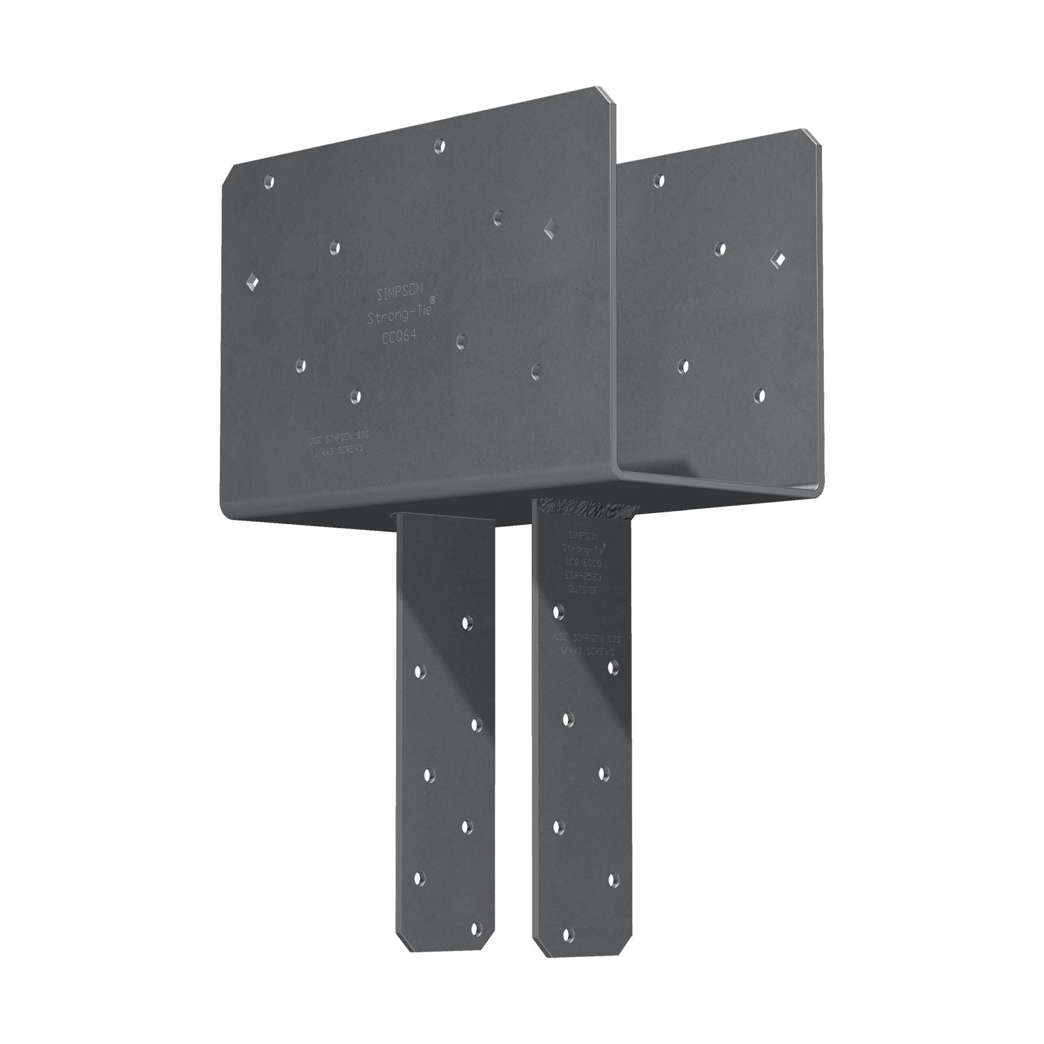 Simpson Strong-Tie CCQ64SDS2.5 CCQ Column Cap for 6x Beam, 4x Post with Strong-Drive SDS Screws