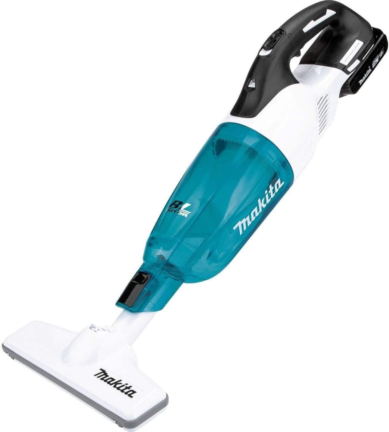 Makita XLC03R1WX4 18V LXT Lithium-ion Brushless Cordless Compact Stick Vacuum Kit, Trigger w/ Lock (2.0Ah)