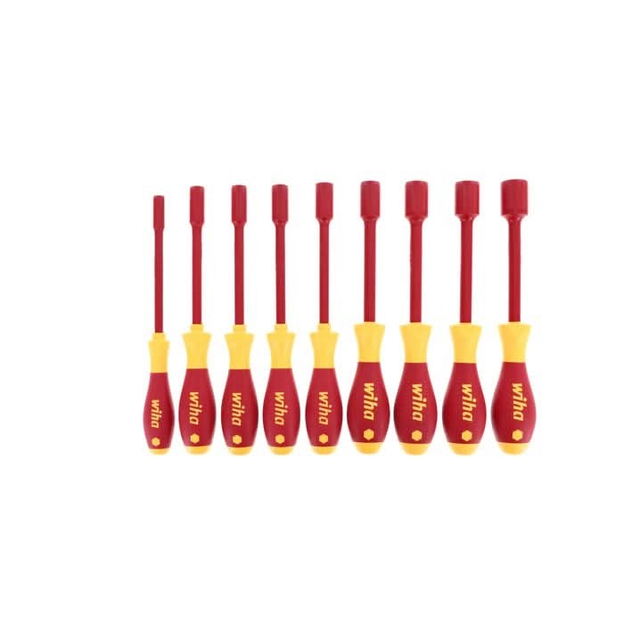 Wiha 32288 9-Piece Insulated SoftFinish Nut Driver Set, Inch