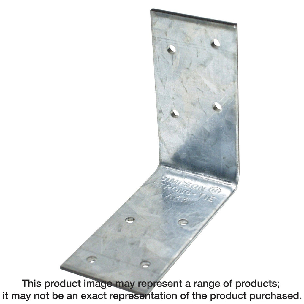 Simpson Strong-Tie A33 3-in. x 3-in. x 1-1/2-in. Galvanized Angle