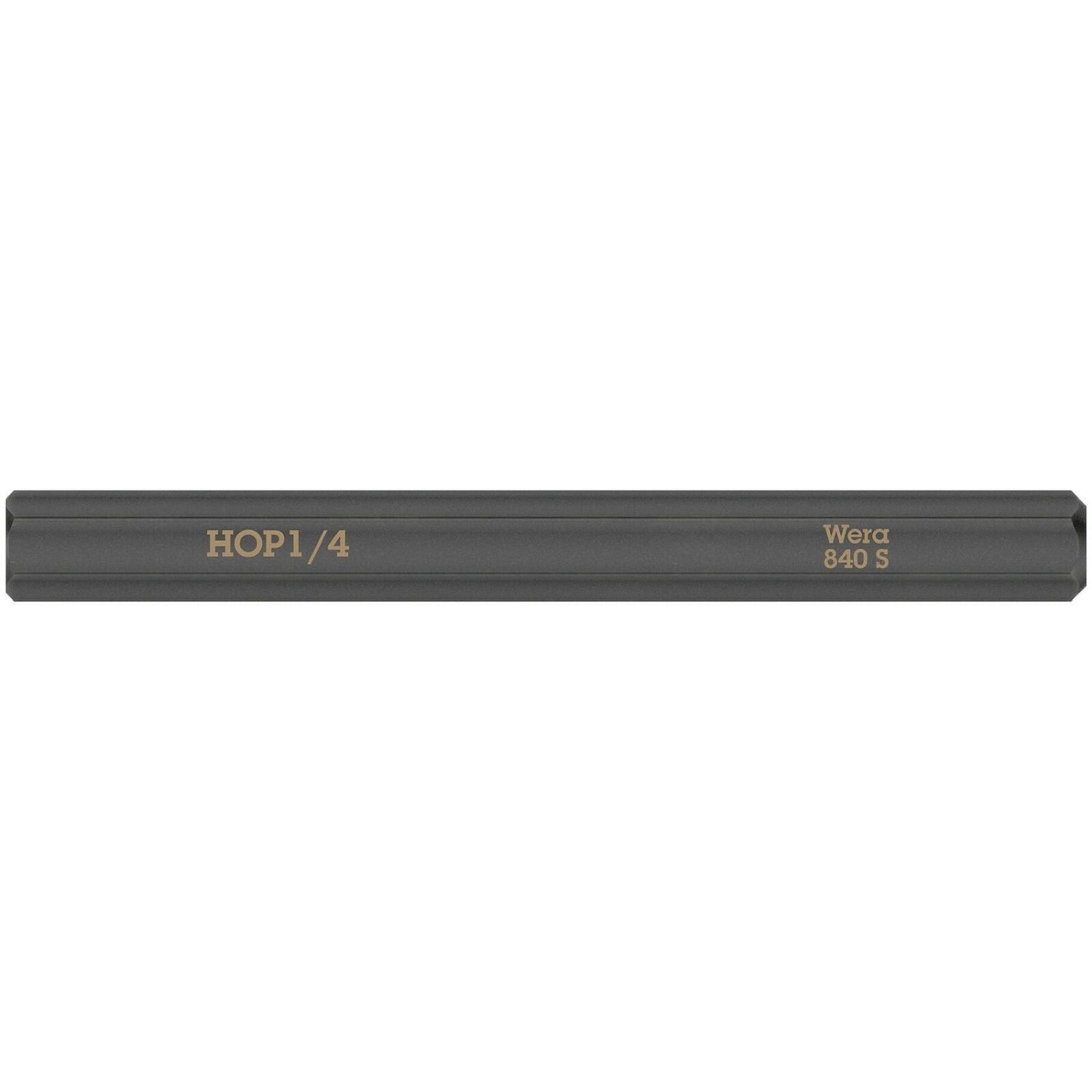 Wera 840 S Hex-Plus Bit For Impact Screwdrivers, 1/4-in.x70-mm.