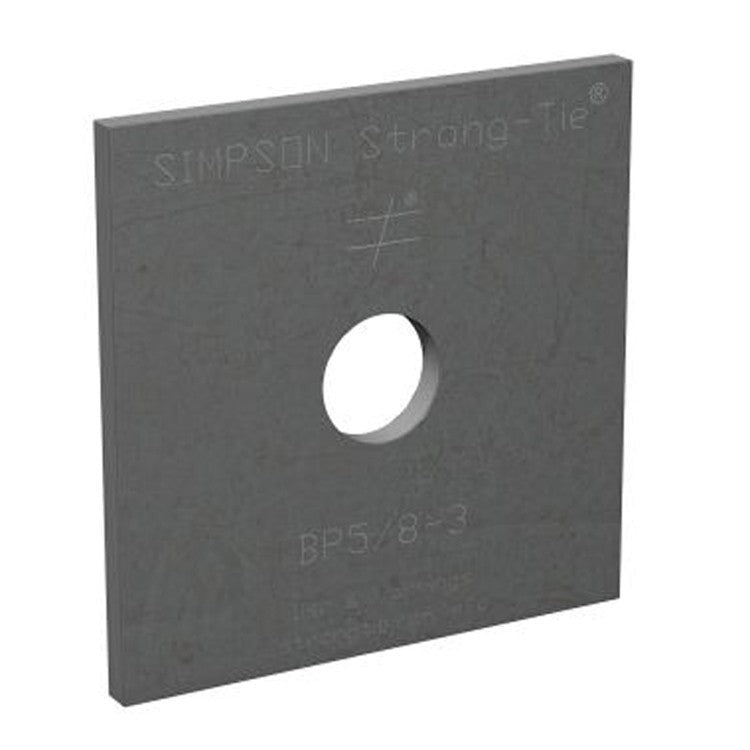 Simpson Strong-Tie BP 5/8-3 BP 3-in. x 3-in. Bearing Plate with 5/8-in. Bolt Dia.