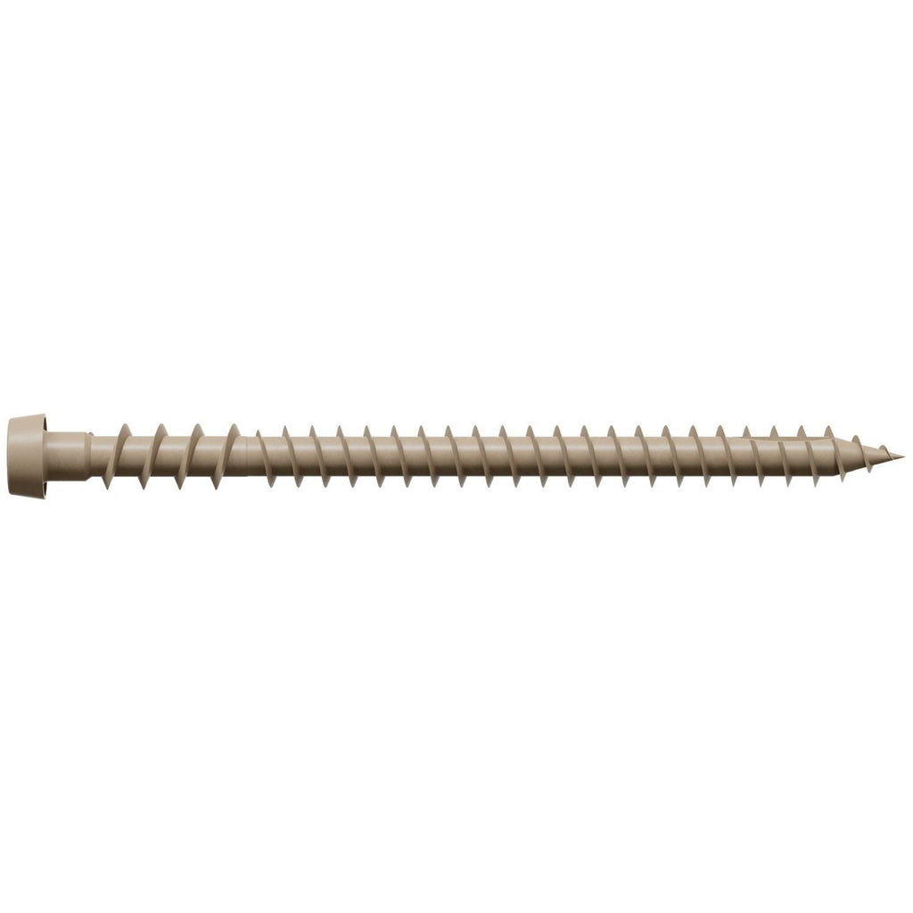 Simpson Strong-Tie DCU234TN02R350 Deck-Drive DCU COMPOSITE Screw, #10 x 2-3/4-in. T20, Quik Guard, Tan 02, 350-Pack