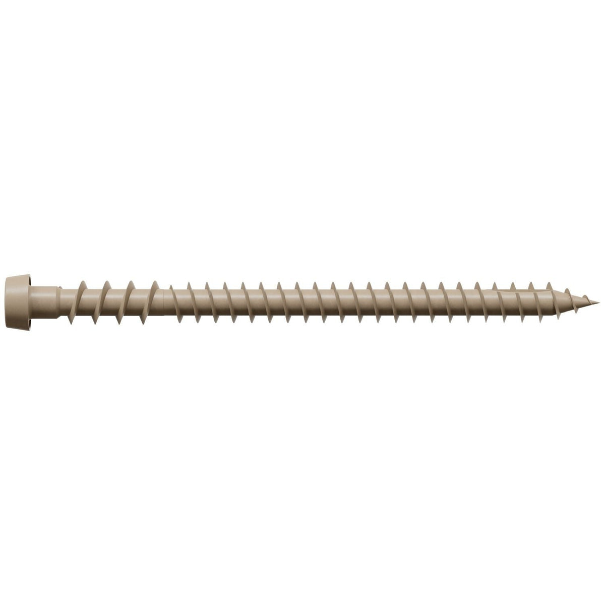 Simpson Strong-Tie DCU234TN02R350 Deck-Drive DCU COMPOSITE Screw, #10 x 2-3/4-in. T20, Quik Guard, Tan 02, 350-Pack