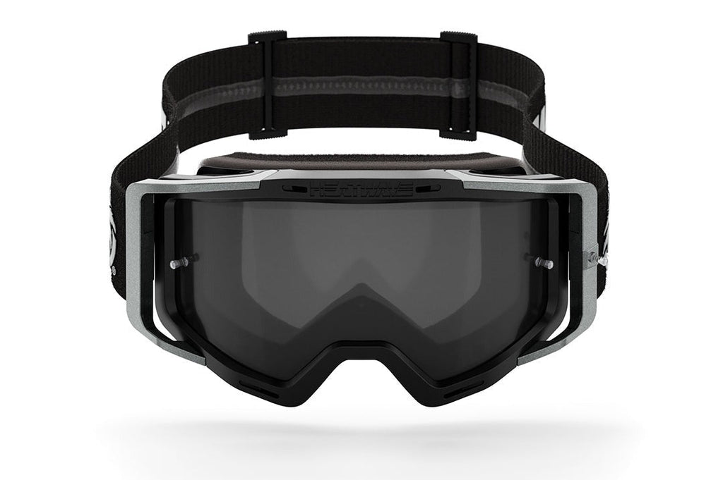Heat Wave BILLBOARD GT Silver MXG-250 Moto Goggle