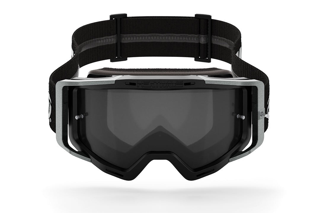Heat Wave BILLBOARD GT Silver MXG-250 Moto Goggle