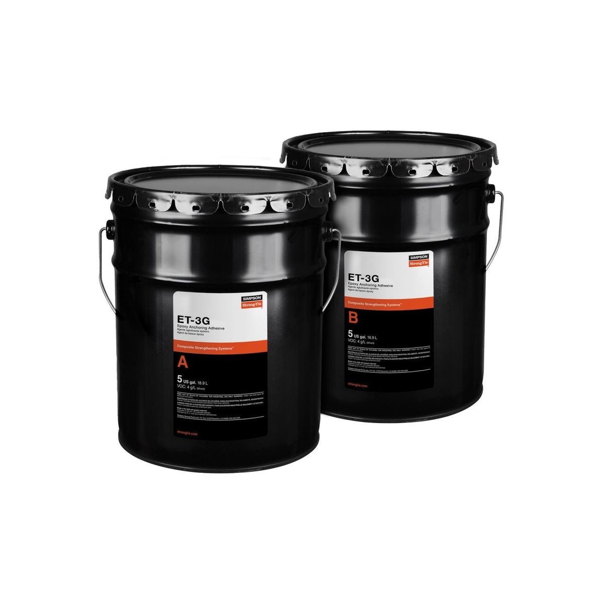 Simpson Strong-Tie ET3G10KT ET-3G 10 gal. Epoxy Adhesive Kit