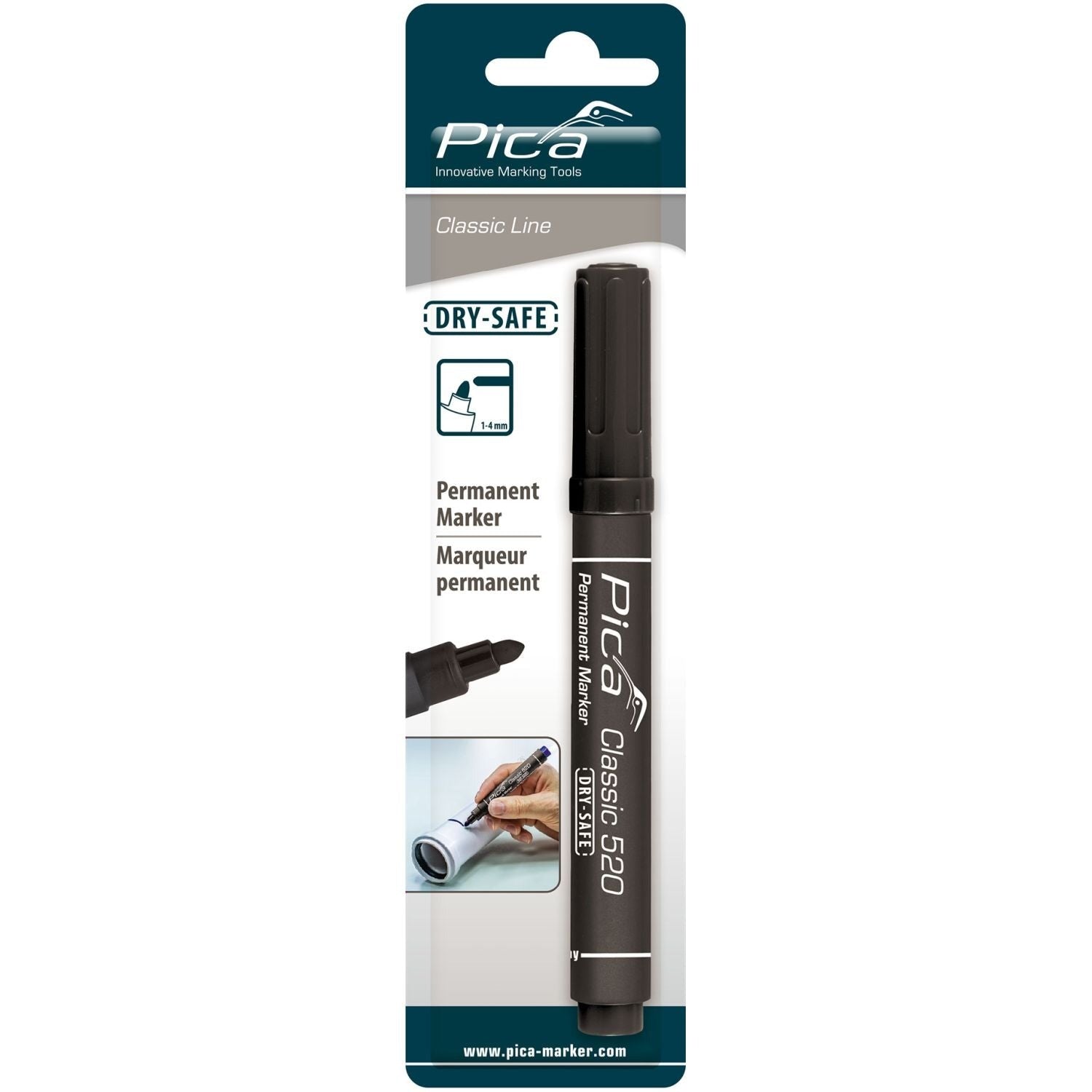 Pica 520/46 Black Permanent Marker