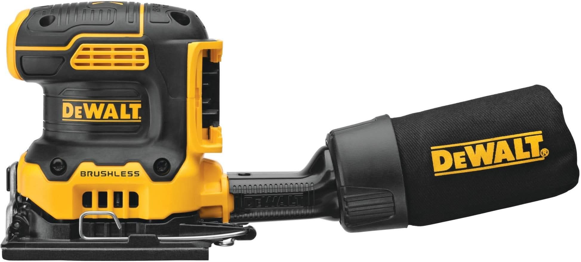 DeWalt DCW200B 20V MAX XR Brushless 1/4-Sheet Cordless Sander w/ 5.0Ah Battery