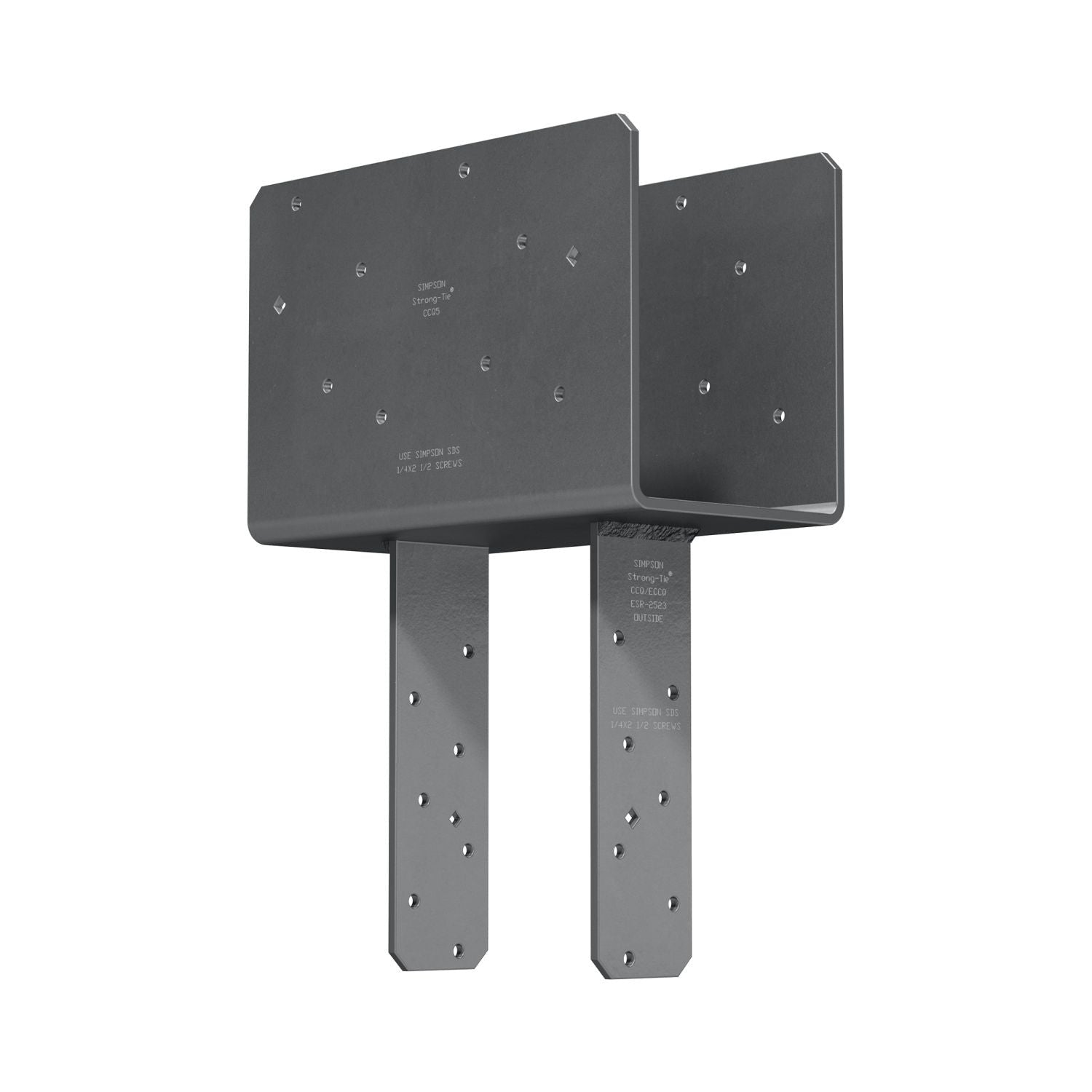 Simpson Strong-Tie CCQ5-6SDS2.5 CCQ Column Cap for 5-1/8-in. Beam, 6x Post with Strong-Drive SDS Screws
